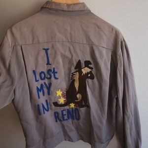 Custom hand chain stitched Lightweight Jacket